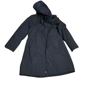 Lands' End American Airlines Blue lined trench coat